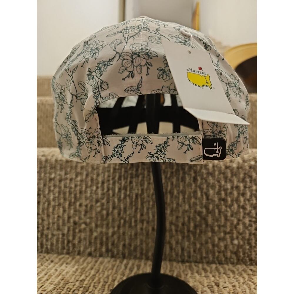 NWT MASTERS Golf Ladies Fit Green and White Floral HAT PGA Augusta National - Picture 7 of 11